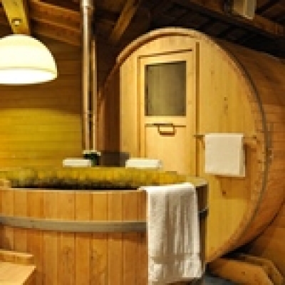 Barrelsauna &amp; Hot-tub